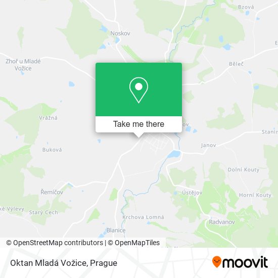 Oktan Mladá Vožice map