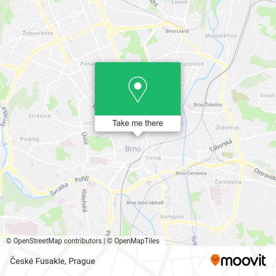 České Fusakle map
