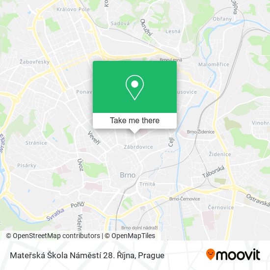 Mateřská Škola Náměstí 28. Října map