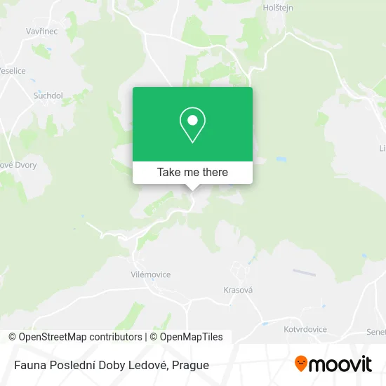 Карта Fauna Poslední Doby Ledové