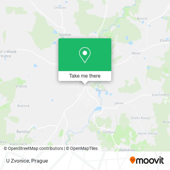 Карта U Zvonice