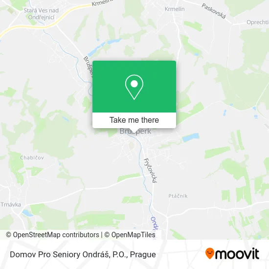 Карта Domov Pro Seniory Ondráš, P.O.