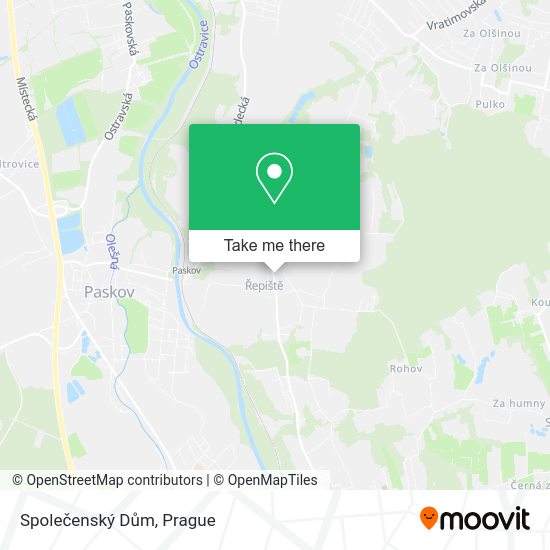 Společenský Dům map