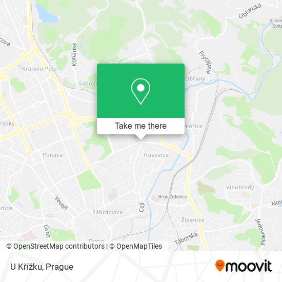 U Křížku map