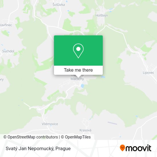 Svatý Jan Nepomucký map