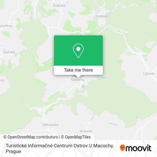 Turistické Informačné Centrum Ostrov U Macochy map