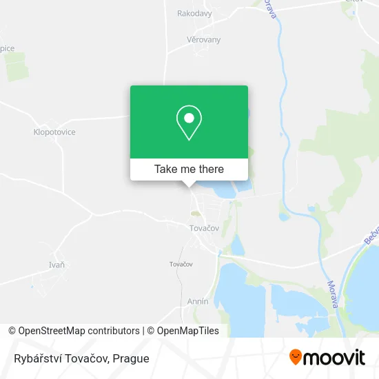 Rybářství Tovačov map