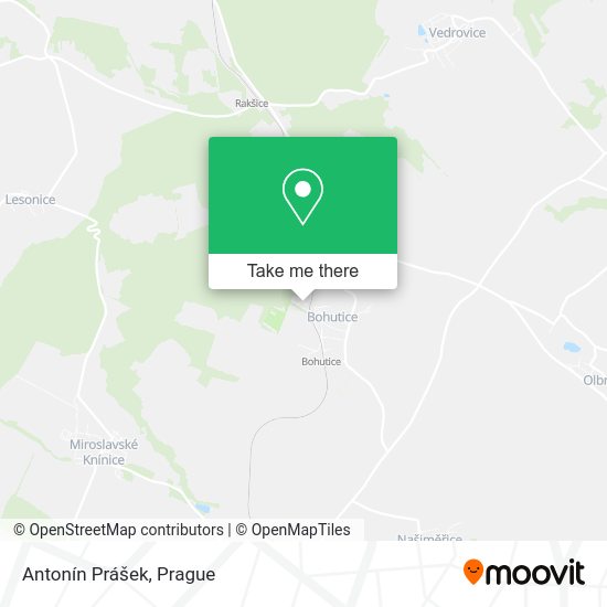 Antonín Prášek map
