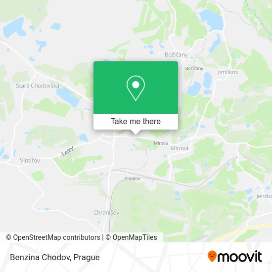 Карта Benzina Chodov