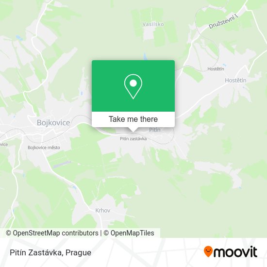 Карта Pitín Zastávka