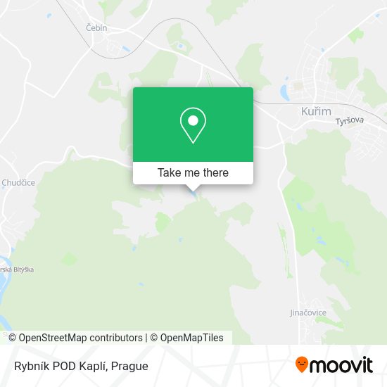 Rybník POD Kaplí map