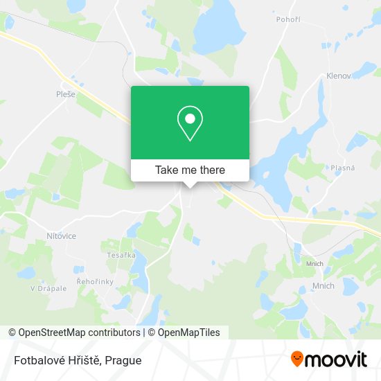 Fotbalové Hřiště map