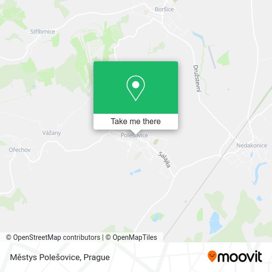Městys Polešovice map
