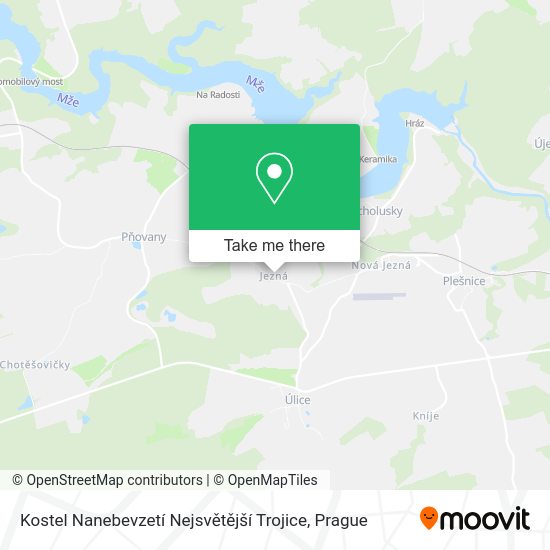 Kostel Nanebevzetí Nejsvětější Trojice map