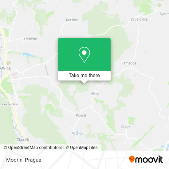 Карта Modřín