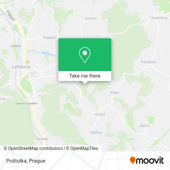 Карта Poštolka