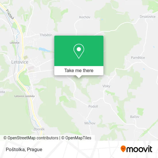 Карта Poštolka