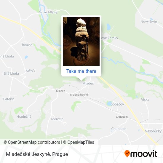 Mladečské Jeskyně map