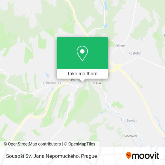 Sousoší Sv. Jana Nepomuckého map