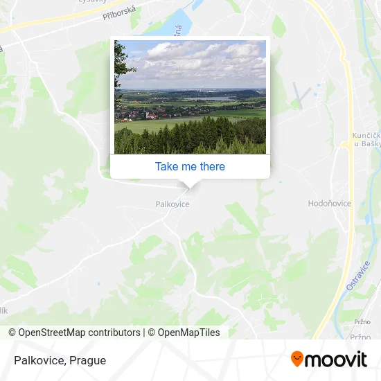 Карта Palkovice