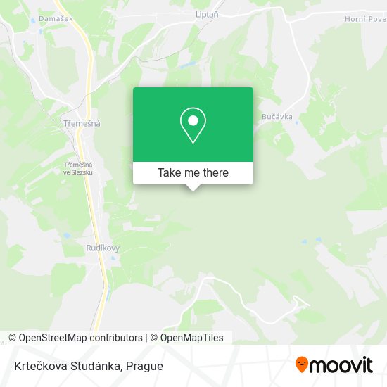 Krtečkova Studánka map