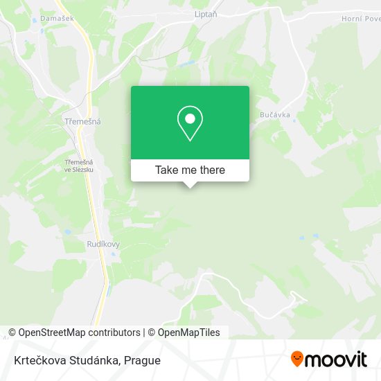 Krtečkova Studánka map