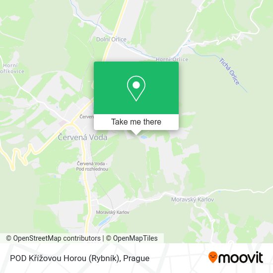 POD Křížovou Horou (Rybník) map
