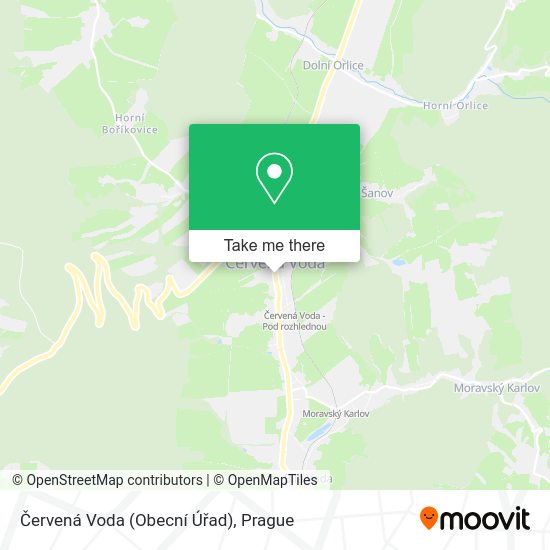 Červená Voda (Obecní Úřad) map