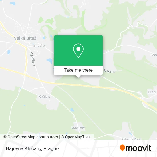 Карта Hájovna Klečany
