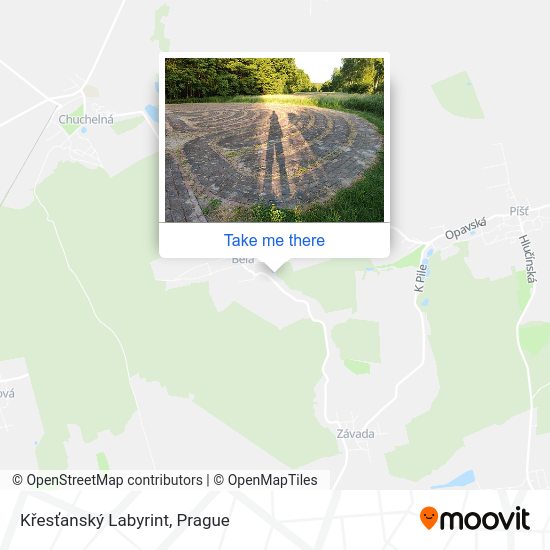 Křesťanský Labyrint map