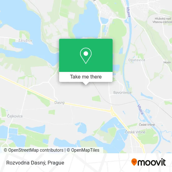 Rozvodna Dasný map