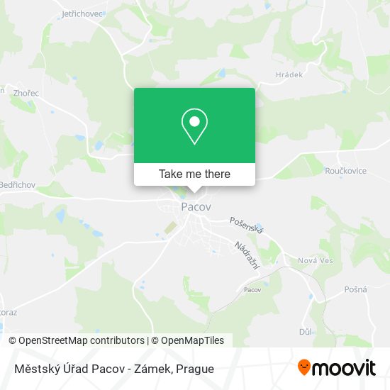 Městský Úřad Pacov - Zámek map