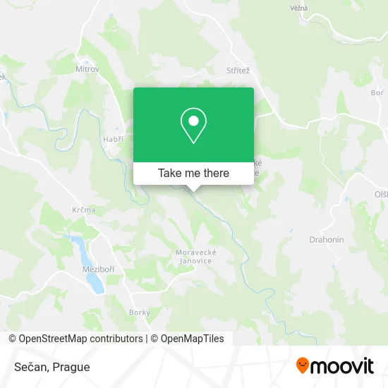 Карта Sečan