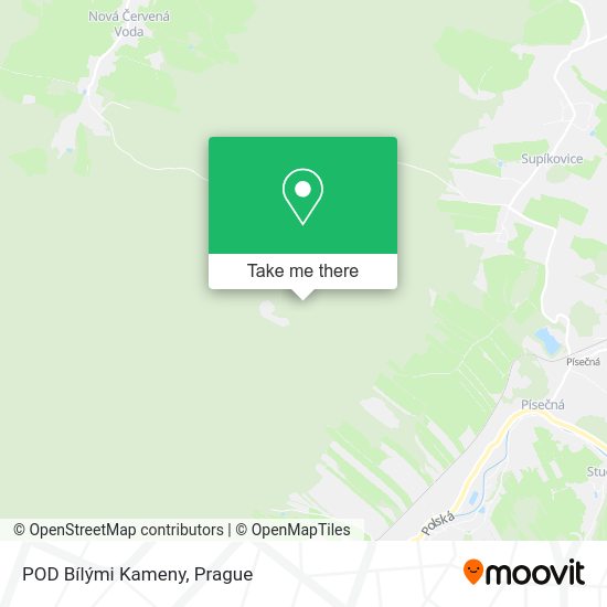 POD Bílými Kameny map