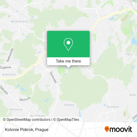 Карта Kolonie Pokrok