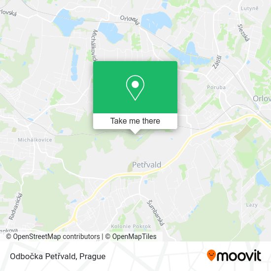 Odbočka Petřvald map