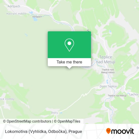Lokomotiva (Vyhlídka, Odbočka) map