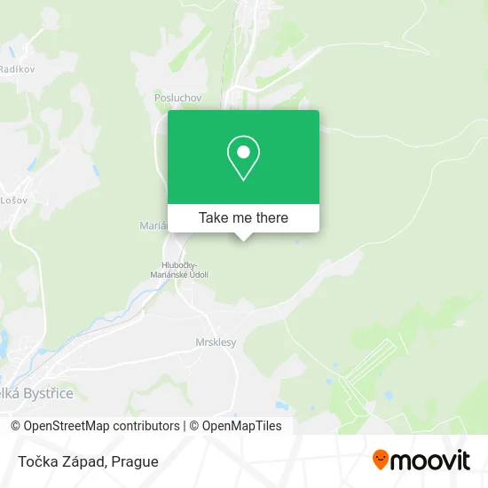 Карта Točka Západ