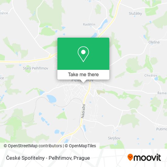 České Spořitelny - Pelhřimov map