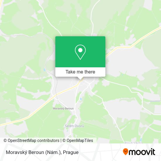 Moravský Beroun (Nám.) map