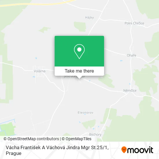 Карта Vácha František A Váchová Jindra Mgr St.25 / 1