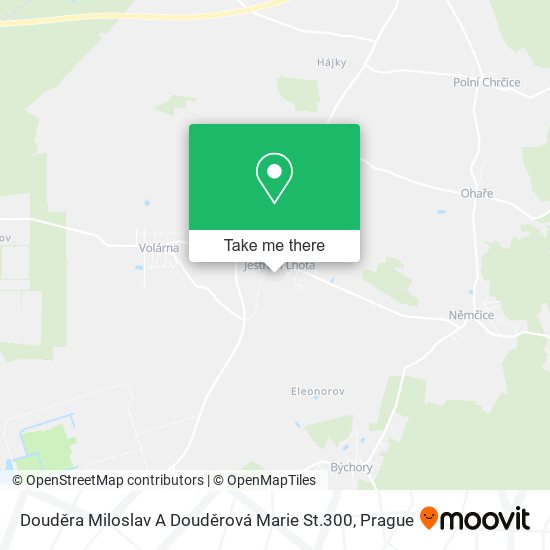 Douděra Miloslav A Douděrová Marie St.300 map