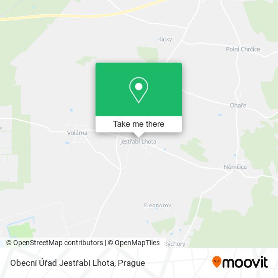 Obecní Úřad Jestřabí Lhota map