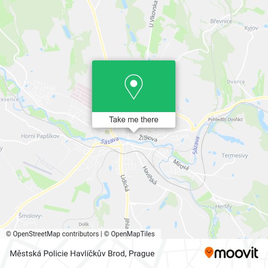 Městská Policie Havlíčkův Brod map