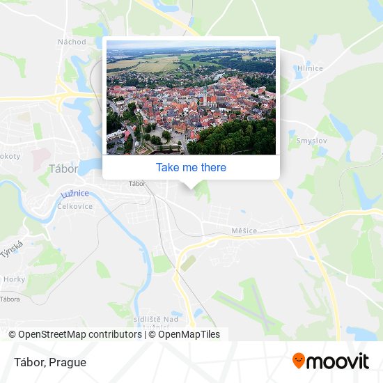 Tábor map