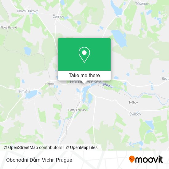 Obchodní Dům Vichr map
