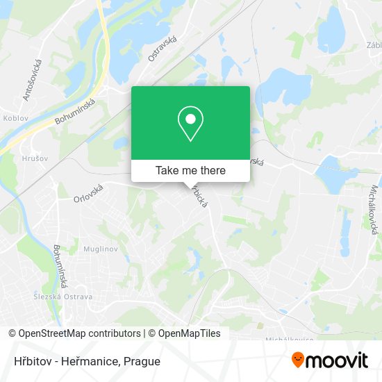 Hřbitov - Heřmanice map