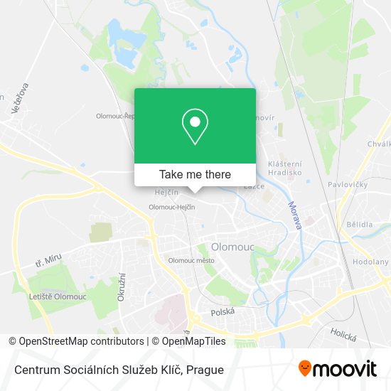 Centrum Sociálních Služeb Klíč map