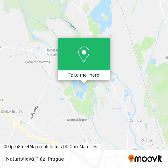 Карта Naturistická Pláž