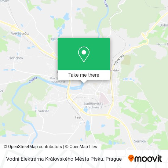 Vodní Elektrárna Královského Města Písku map
